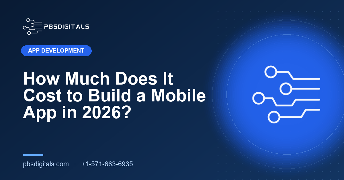 How Much Does It Cost to Build a Mobile App in 2026? — PBS Digitals